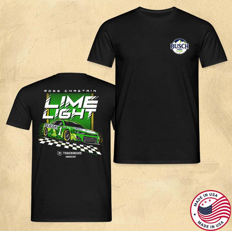 Ross Chastain – Busch Light LIME Official NASCAR Driver Merch T-Shirt gallery