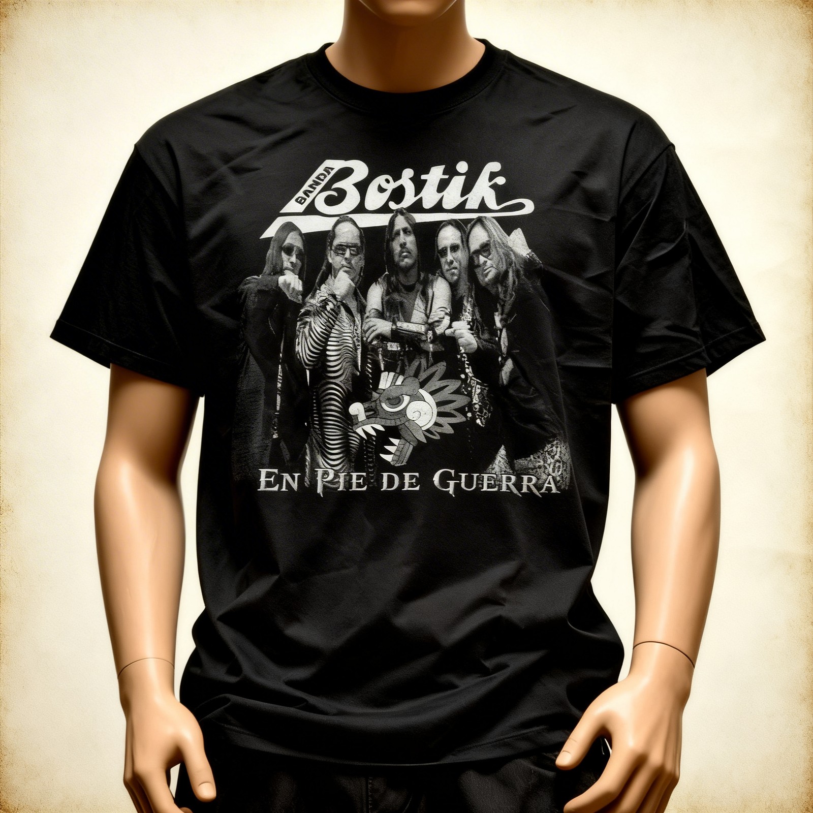 Banda Bostik Band heavy Cotton Black Unisex All Size T Shirt