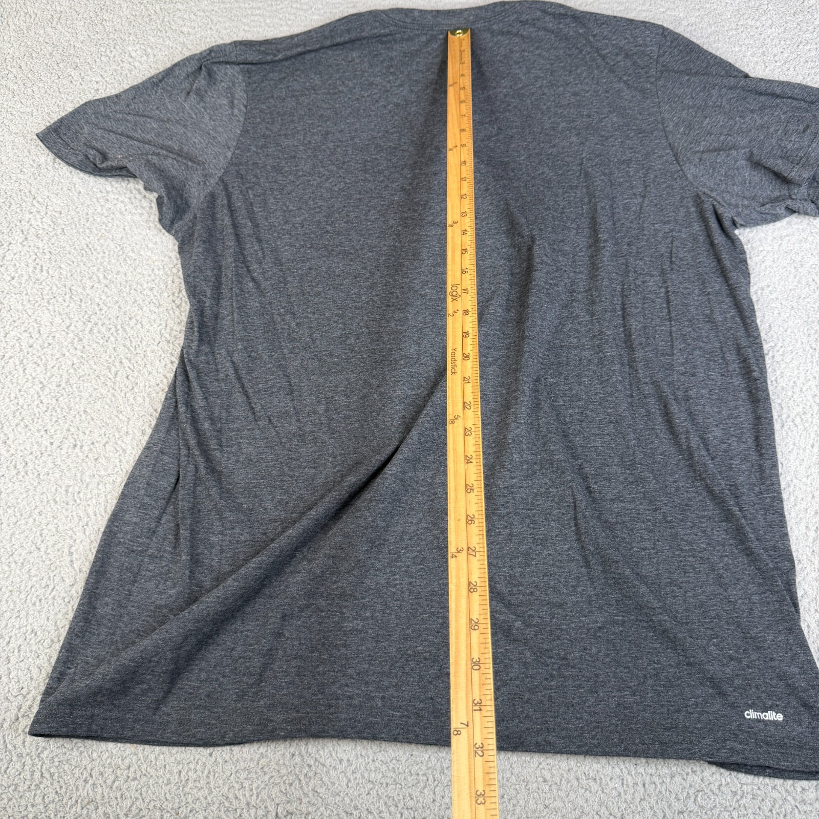 Adidas The Go-To Tee Mens 3XT TALL Gray Cllimalite Cotton Crew Neck Graphic gallery