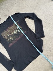 Y2K 2000s Slipknot Thermal Black Medium Long Sleeve Shirt