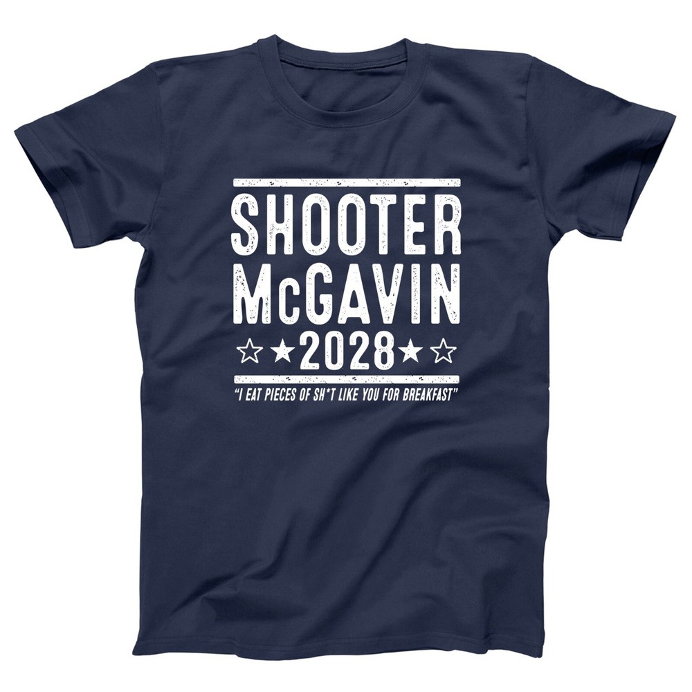 Shooter McGavin 2028 Election funny happy gilmore movie Xs-5x Unisex Soft Tshirt