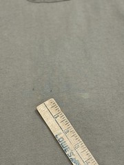 Walls Work Wear 3 Button Short Sleeve T-Shirt M Brown Pocket (2 small holes)