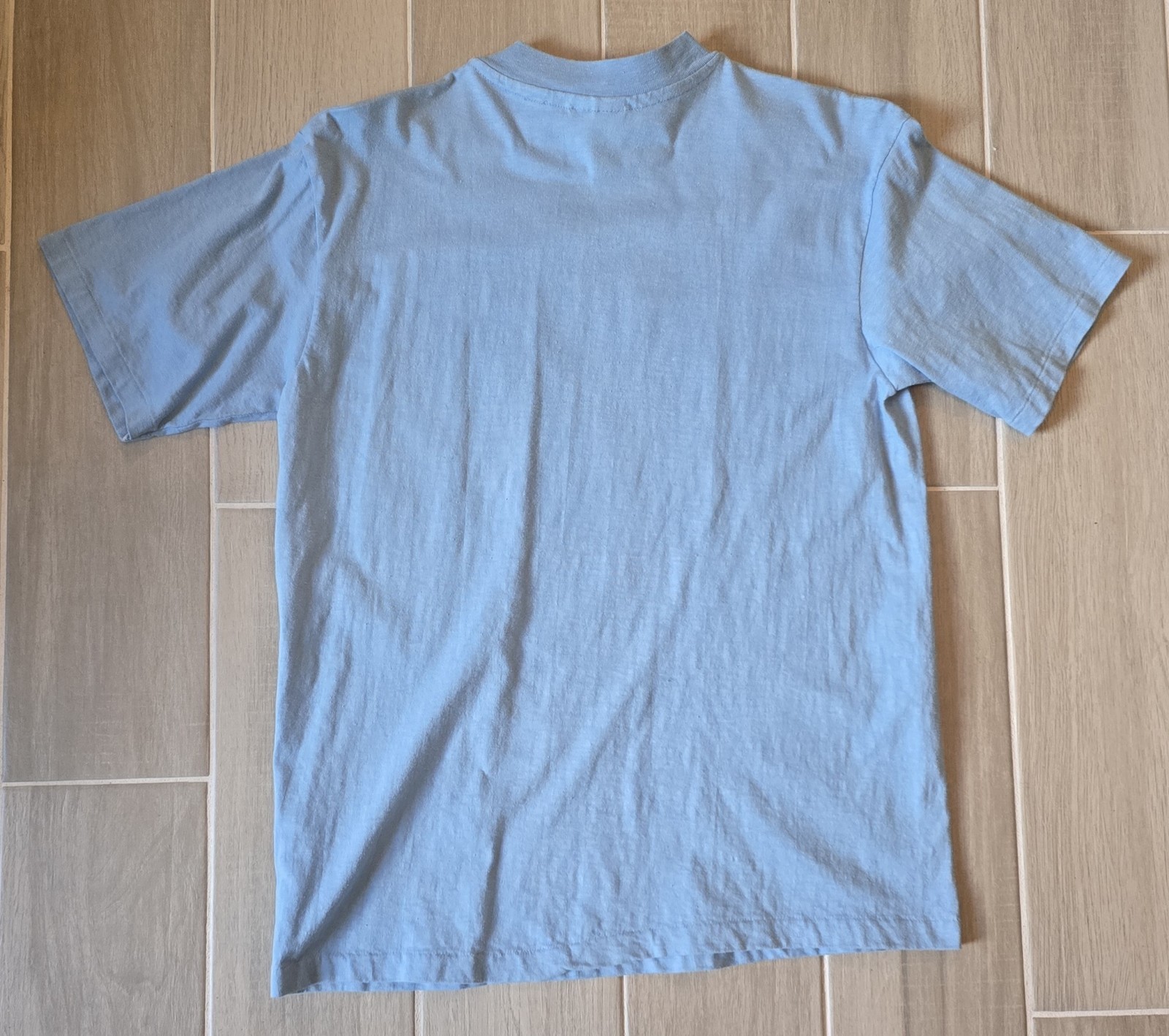 Vintage Hailey Watch Shirt Single Stitch Blue Large 90's NASA Art USA Hanes gallery