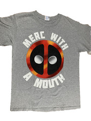 Deadpool T Shirt Mens Medium Grey