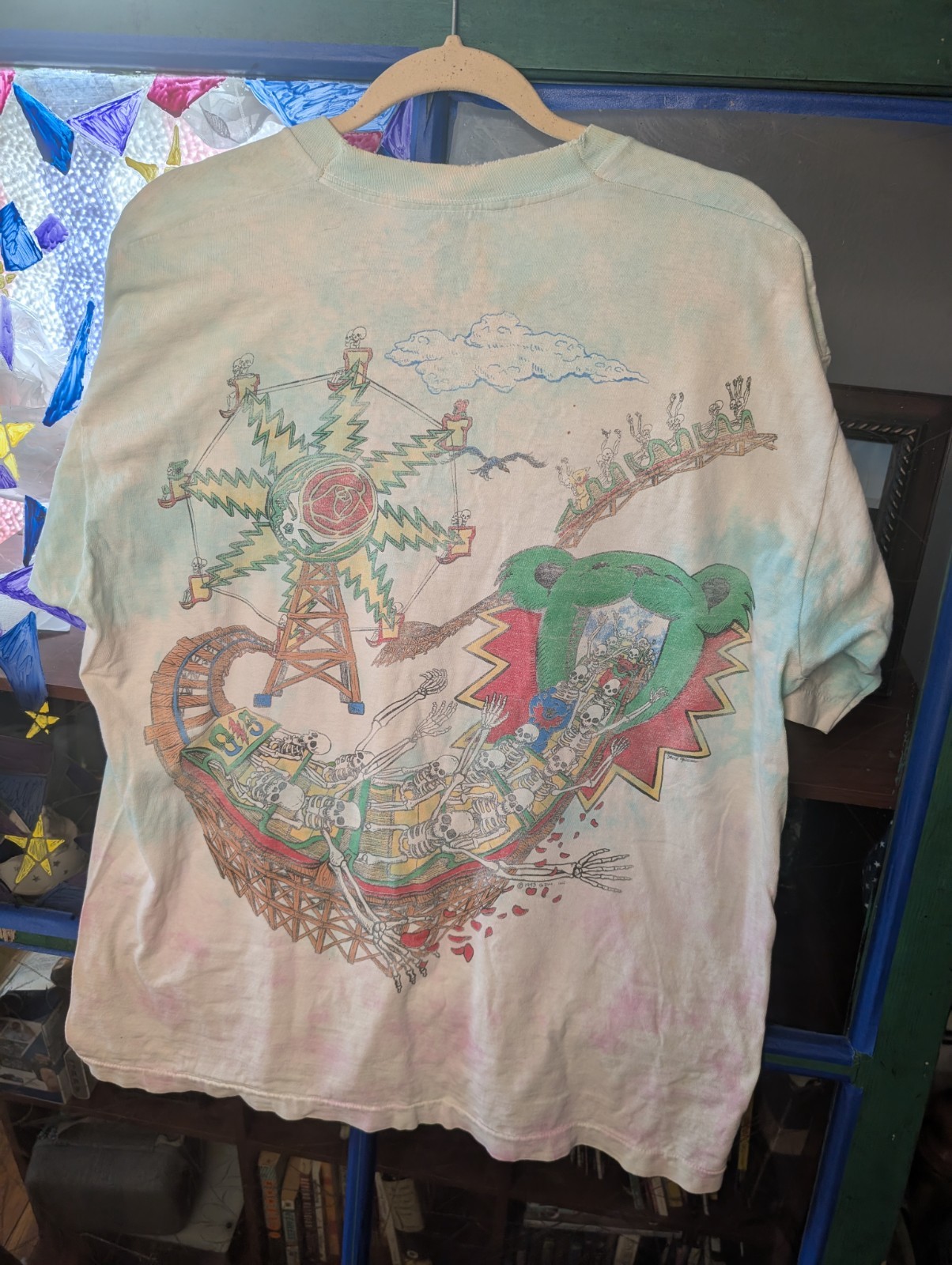 Liquid Blue Grateful Dead Vintage Tie-Dye Double-Sided Jersey Tee 2XL gallery