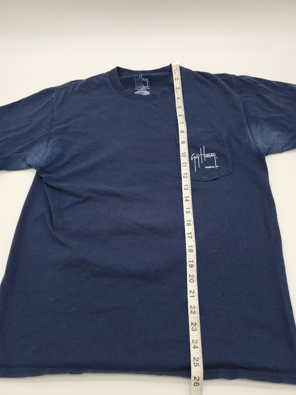 Guy Harvey T-Shirt Men Medium Blue Marlin Fisherman 2008 Pocket…#17512 gallery