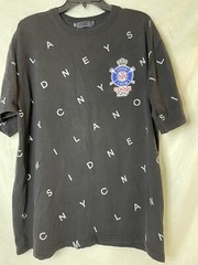 Vintage Coogi Men’s Size 2XL short sleeve t-shirt Black Print All Over RARE