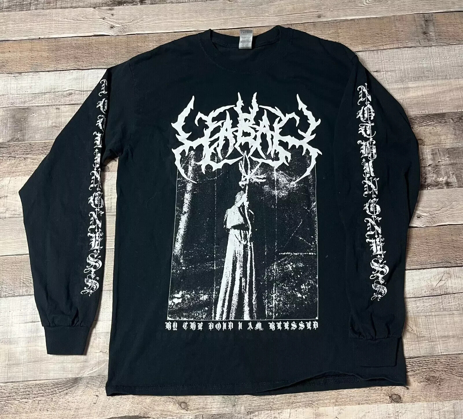 Cabal Shirt Medium Black Nothingness In The Void I Am Blessed Death Core Metal gallery