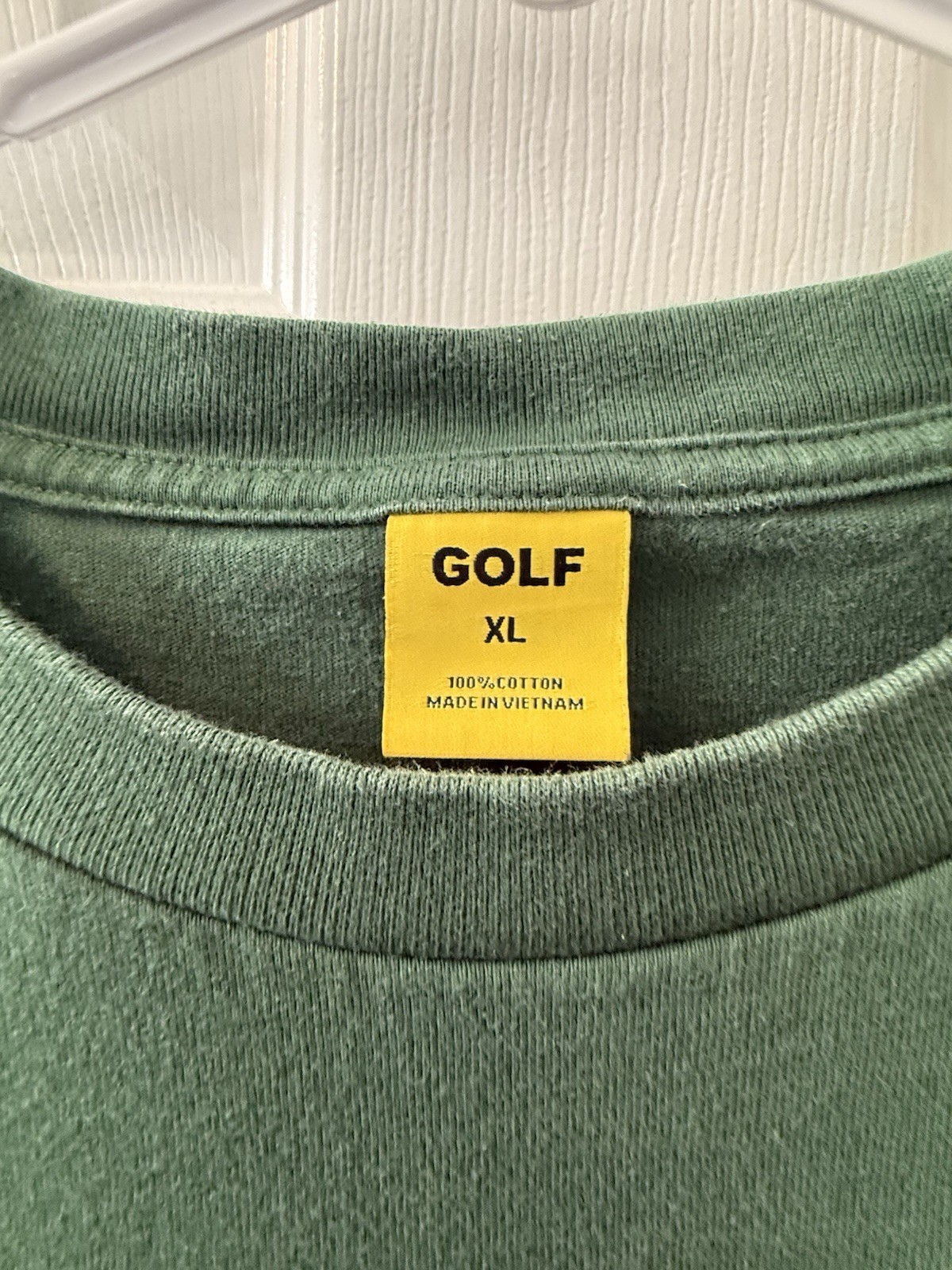 GOLF WANG Men's XL Green Graphic Print Cotton Crew Neck Short Sleeve Tee gallery
