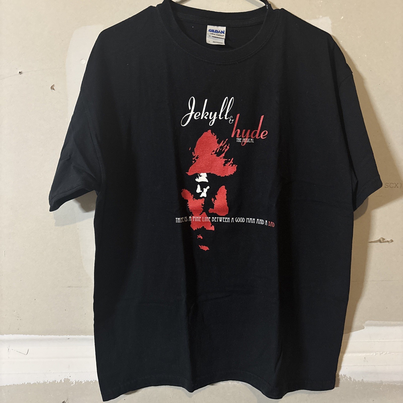 2008 Jekyll and Hyde The Musical T Shirt Mens Large Cotton Muncie Civic Theatre gallery