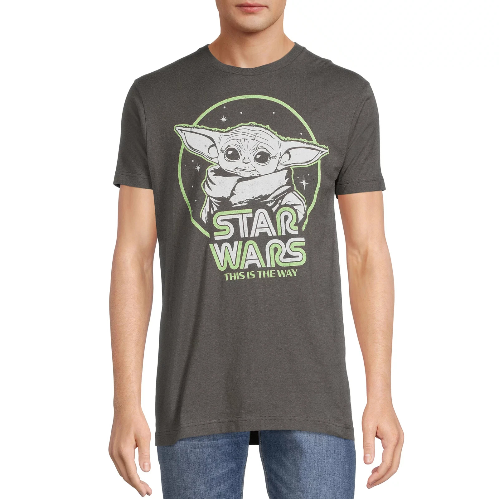 Star Wars Mens Grogu Mandalorian This Is The Way Gray Shirt New S (34/36) gallery