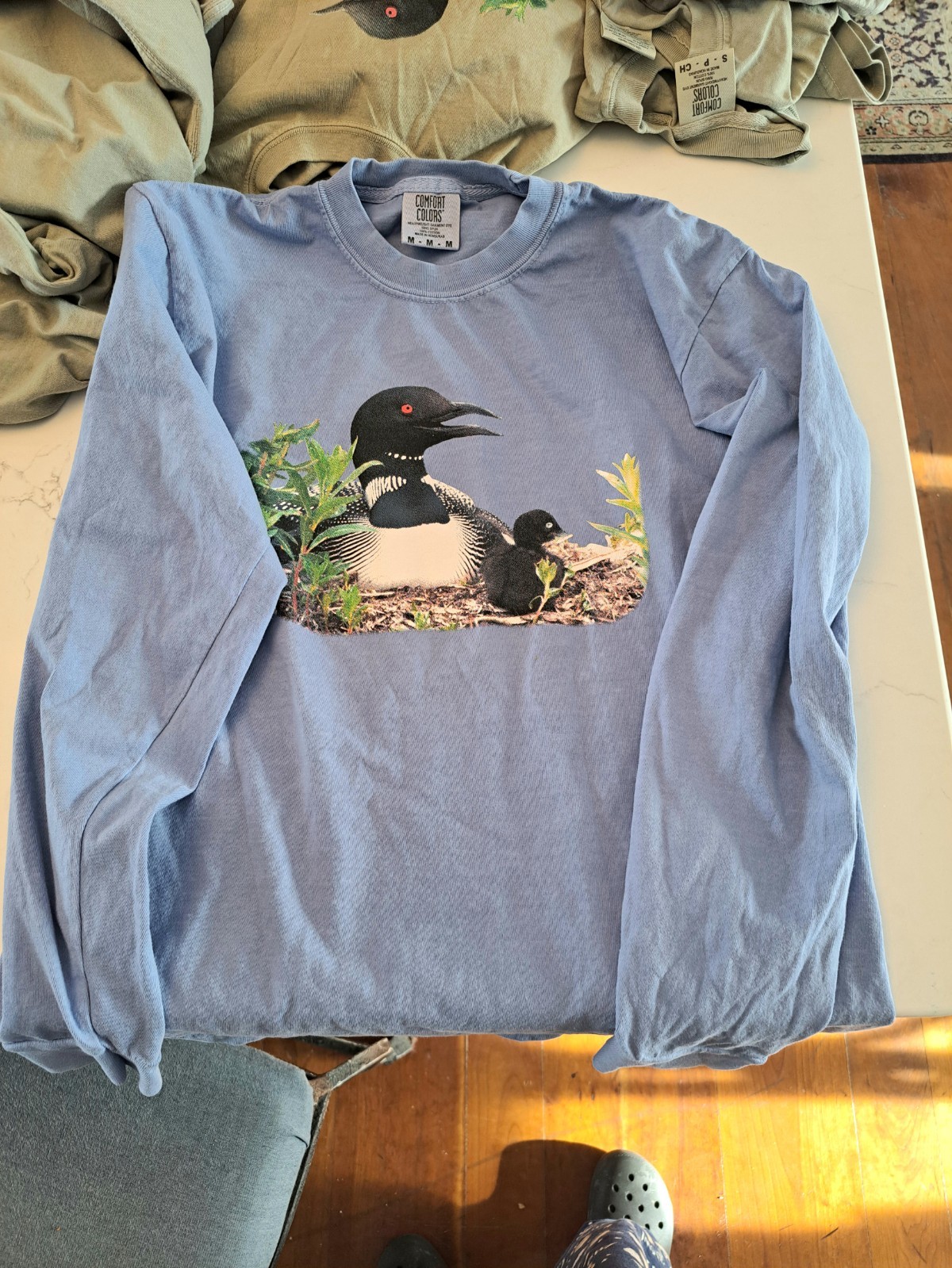 silkscreen comfort colors loon t shirt gallery
