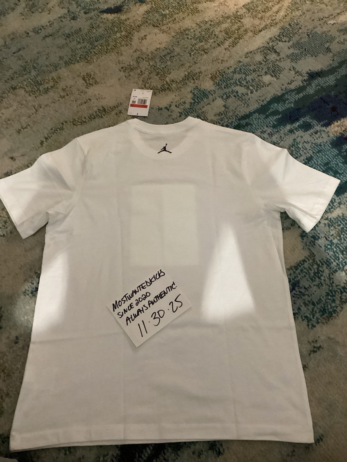 NWT Nike Air Jordan 1985 Photo White T-Shirt Men’s Sz L FREE SHIPPING!! gallery