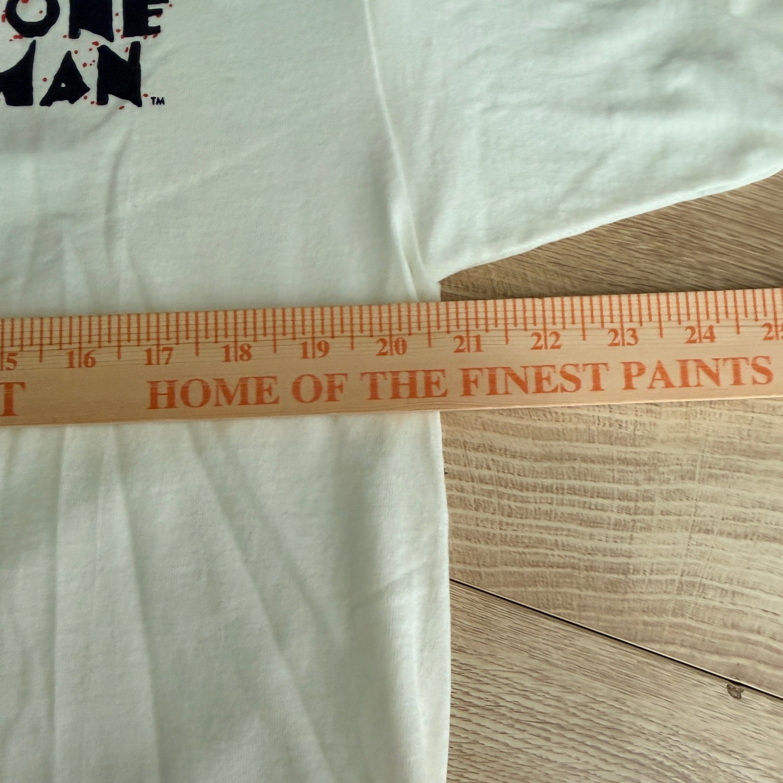 Vintage Bone Man Graphic T-Shirt Tee Skeleton Wrestling Belt Mens L White gallery
