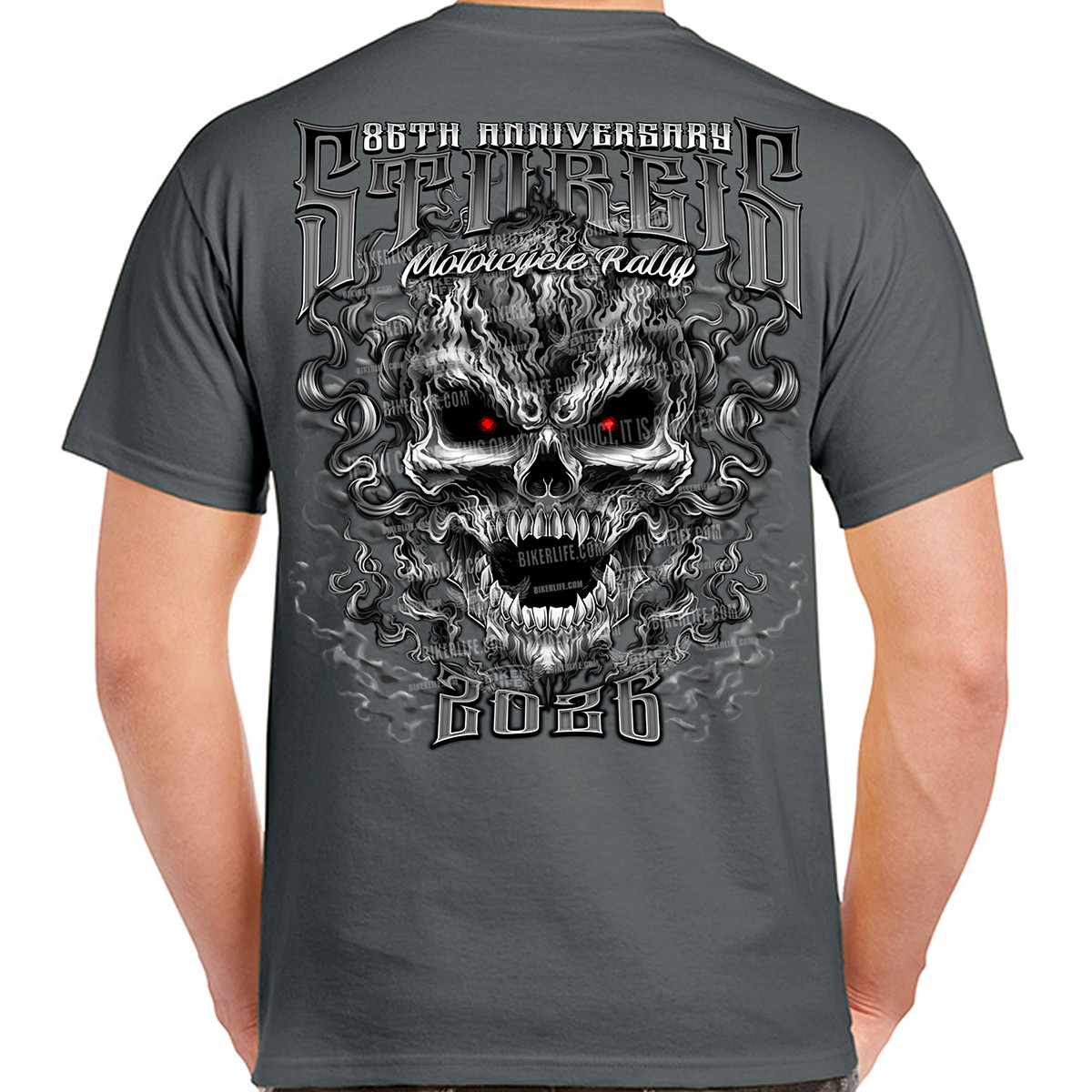 T-Shirt 2026 Sturgis Motorcycle Rally Wicked Skull No Harley gallery