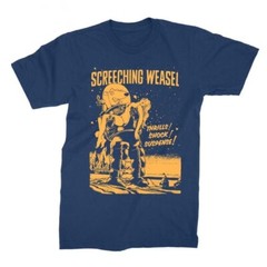 SCREECHING WEASEL Band Tee Shirt Navy Blue Unisex S-2345XL UU239