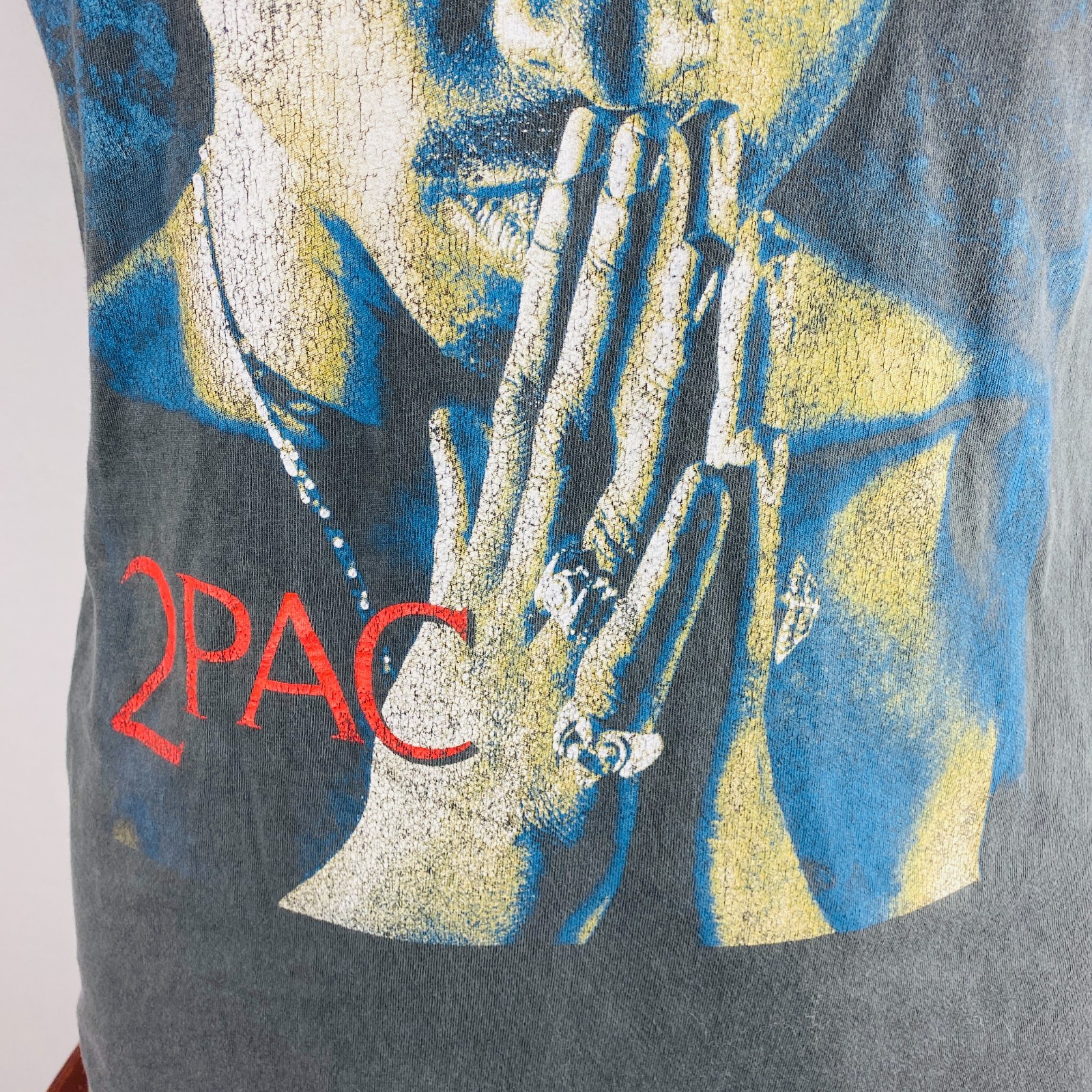 2 Pac Shakur Rapper 90's Hip Hop Music Legend Mens Gray T-Shirt * gallery