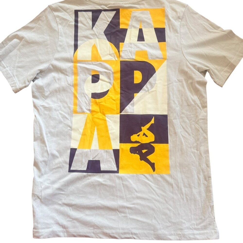 Kappa Authentic Molongio T-Shirt - Grey Silver/Violet Bloom/Yello 'Men's' S-NWT gallery