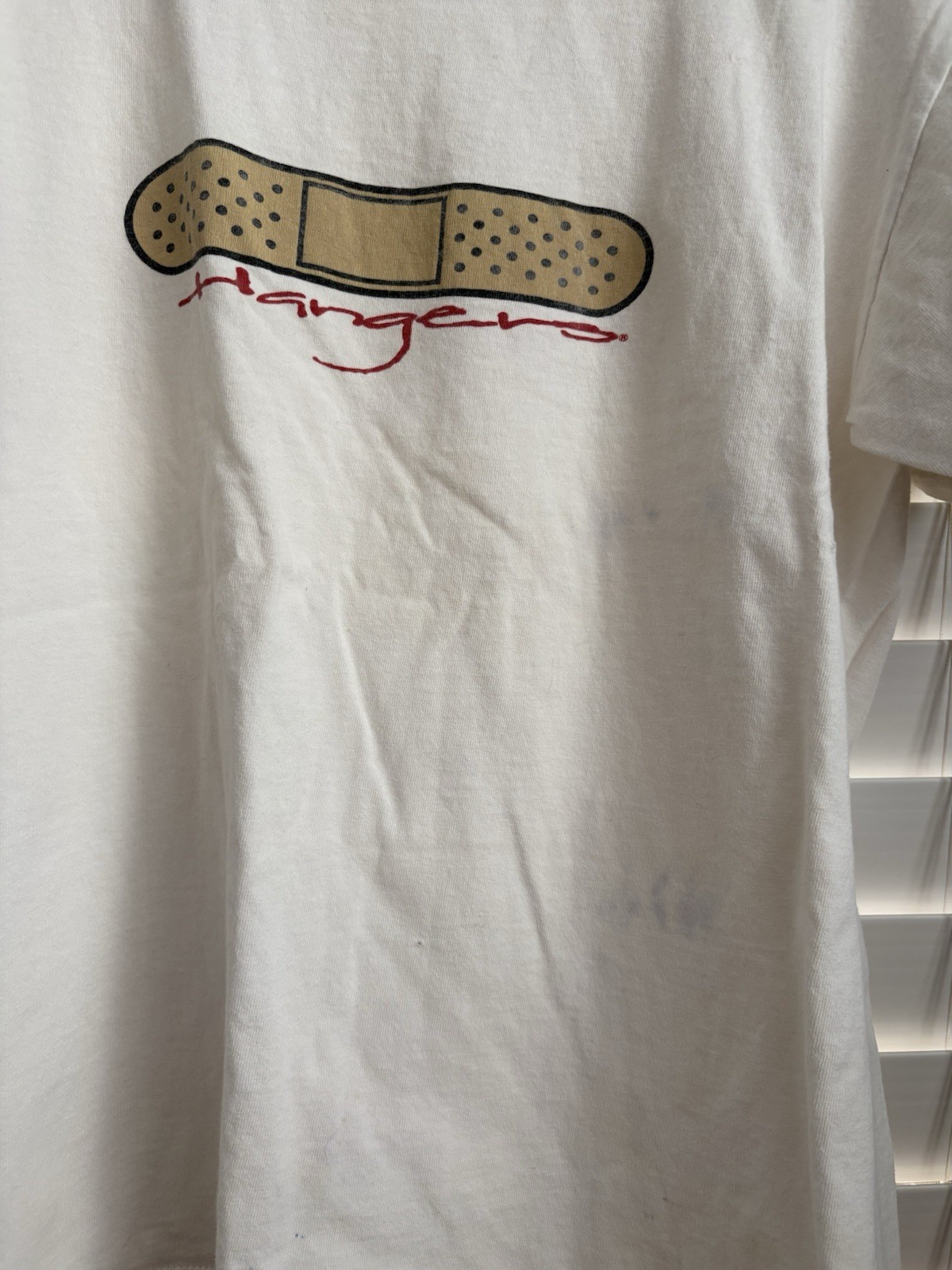 Vintage Hangers Skate Shirt with Bandaid Graphic Y2K 2000s gallery