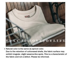 BRONSON Heavyweight Basic t Solid Cotton Loopwheel Tubular Athletic t Shirts Tee