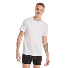 Hanes Men’s Undershirts T-Shirt Pack, 3-Pack X-Temp Moisture-Wicking Sz XL White