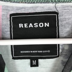 Reason Shirt Mens Medium Multicolor Tiger Smiley Face Surf Graphic Tee Top