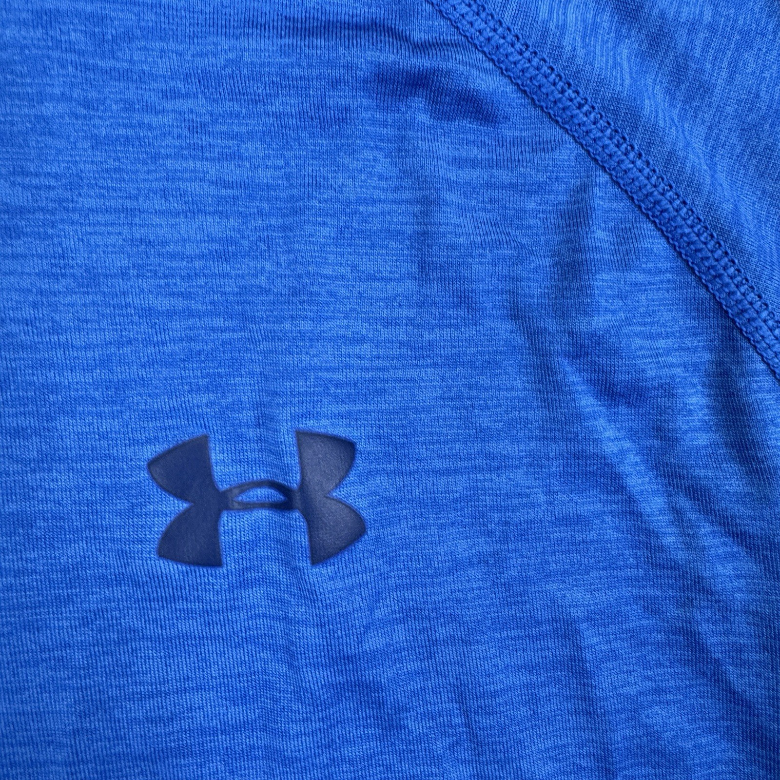 Under Armour Heatgear T Shirt Mens Large Blue Short Sleeve Raglan 1228539 gallery
