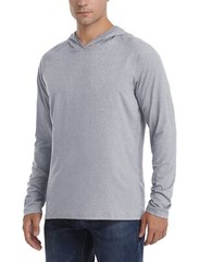 UPF50+ Men’s Sun Protection Long Sleeve Hoodie Fishing Hiking Casual Sport Shirt
