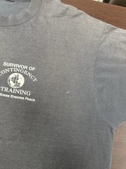Vintage Military Contingency Training Graphic T Shirt Screen Stars XL 90s