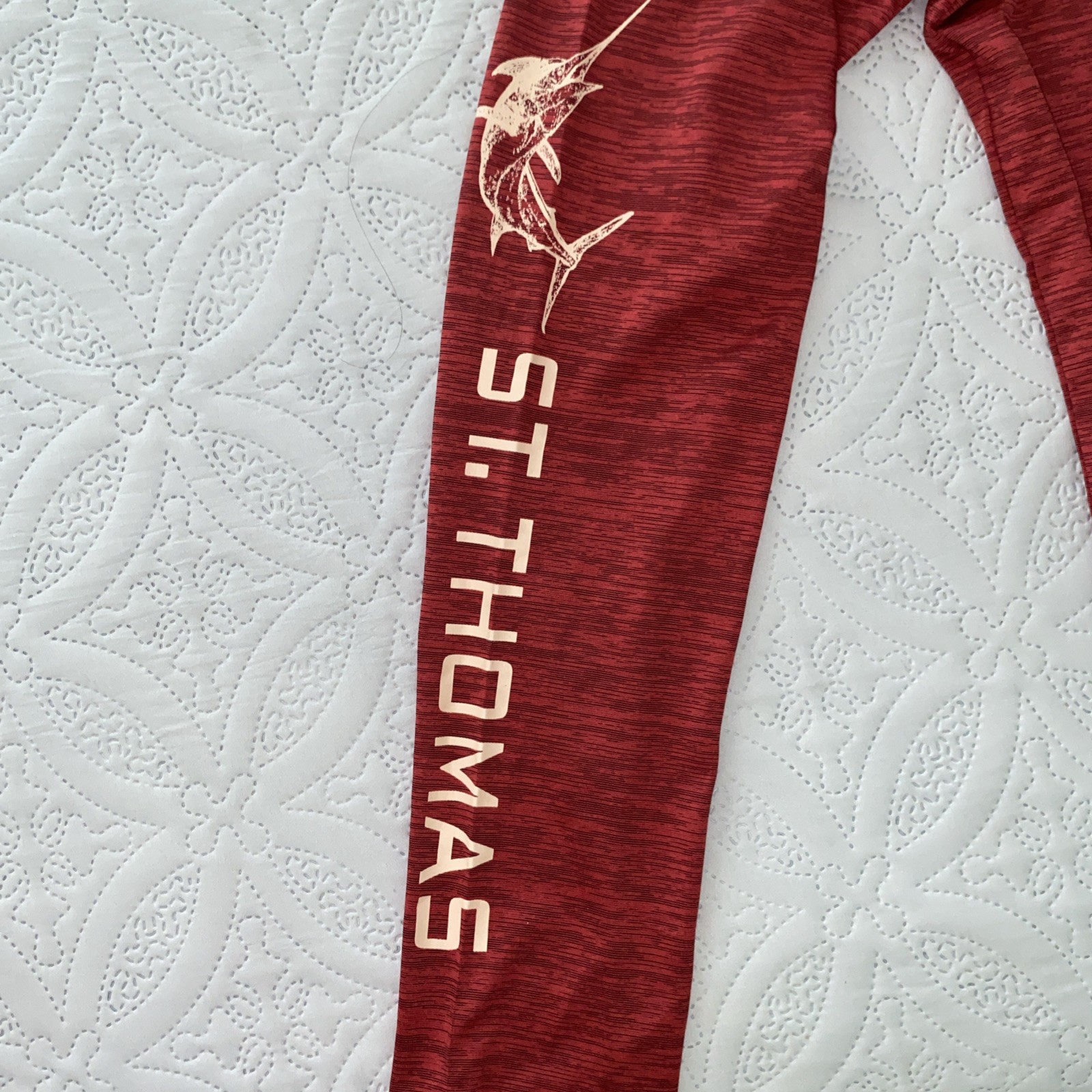 Sea Life Performance Shirt Men's XL St. Thomas U.S.V.I. Red Heather Long Sleeve gallery