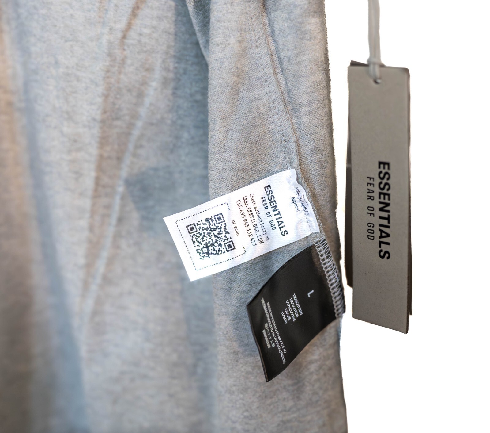 Fear of God Essentials Dark Heather Crewneck Size 2XS Deadstock Fast Shipping gallery