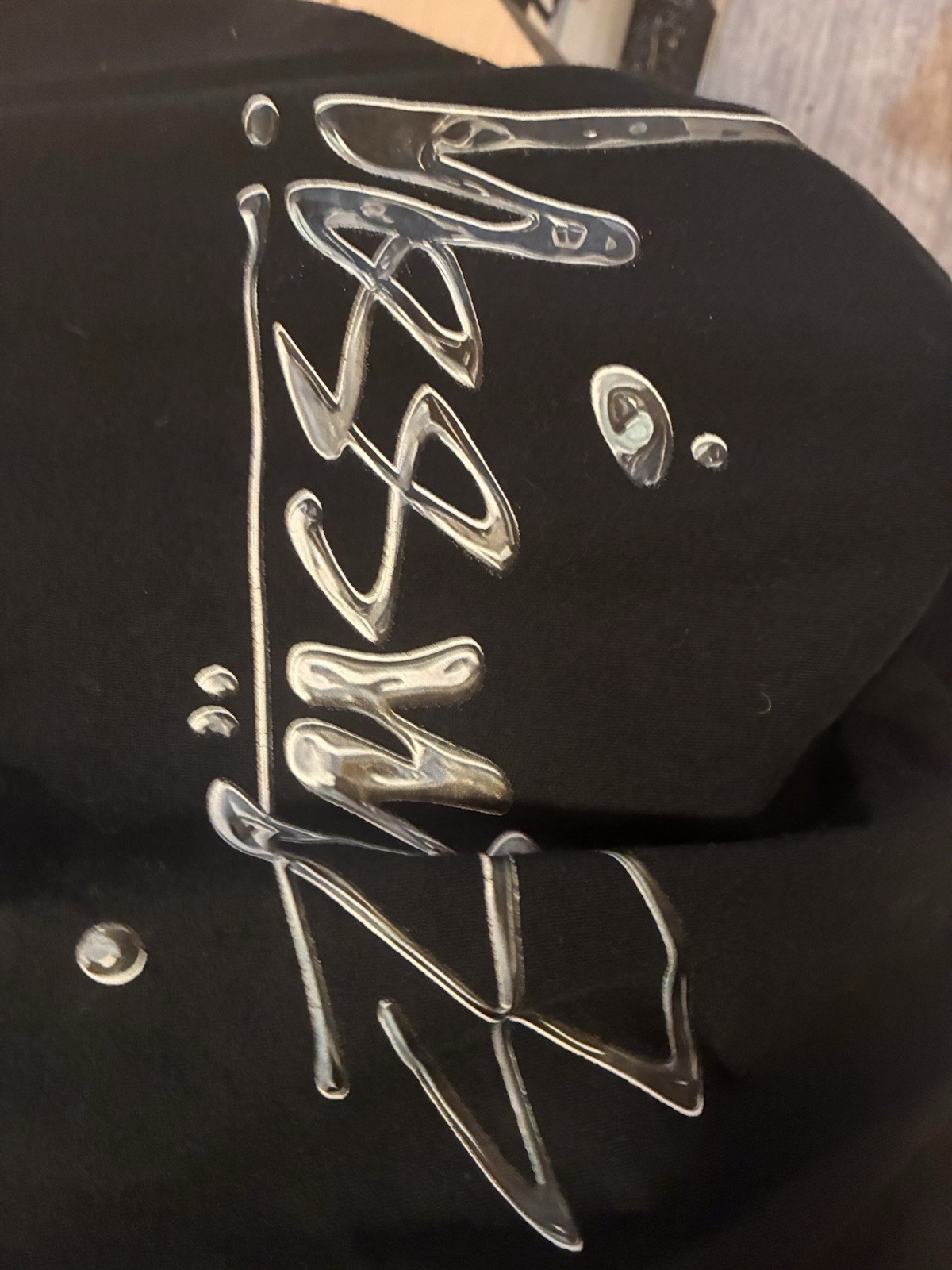 Stussy metallic stock XL gallery