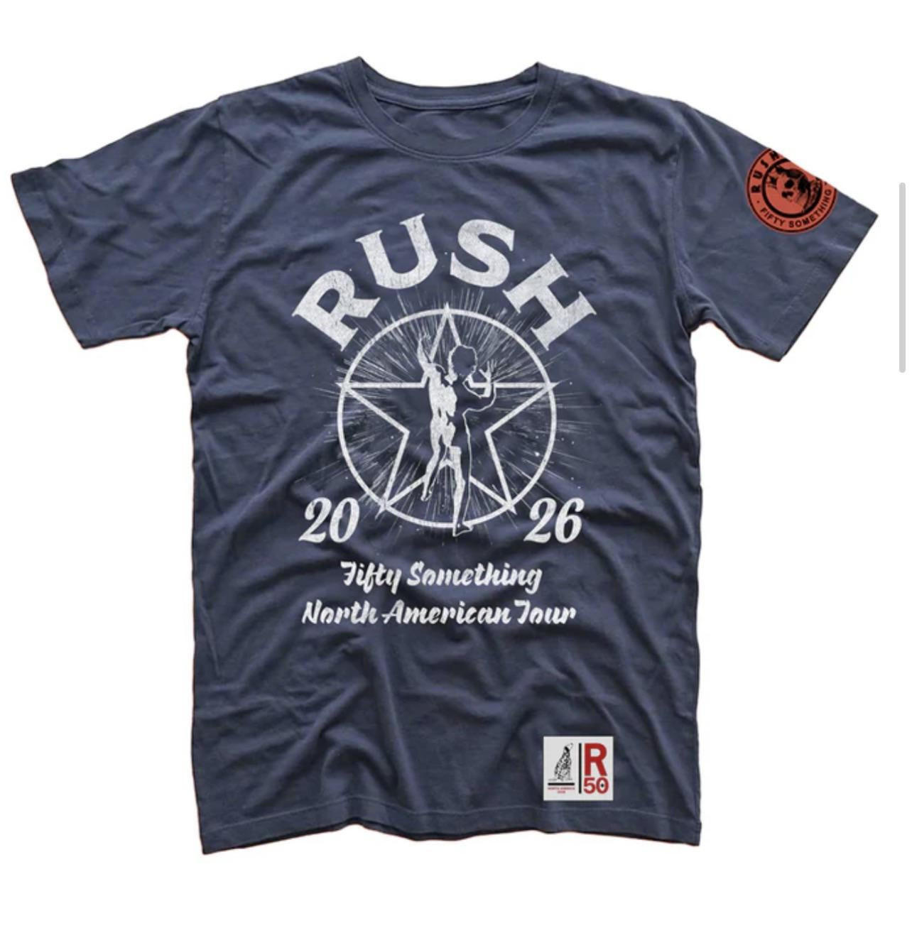 RUSH Band T Shirt Fifty Something North American Tour 2026 Reprint gallery