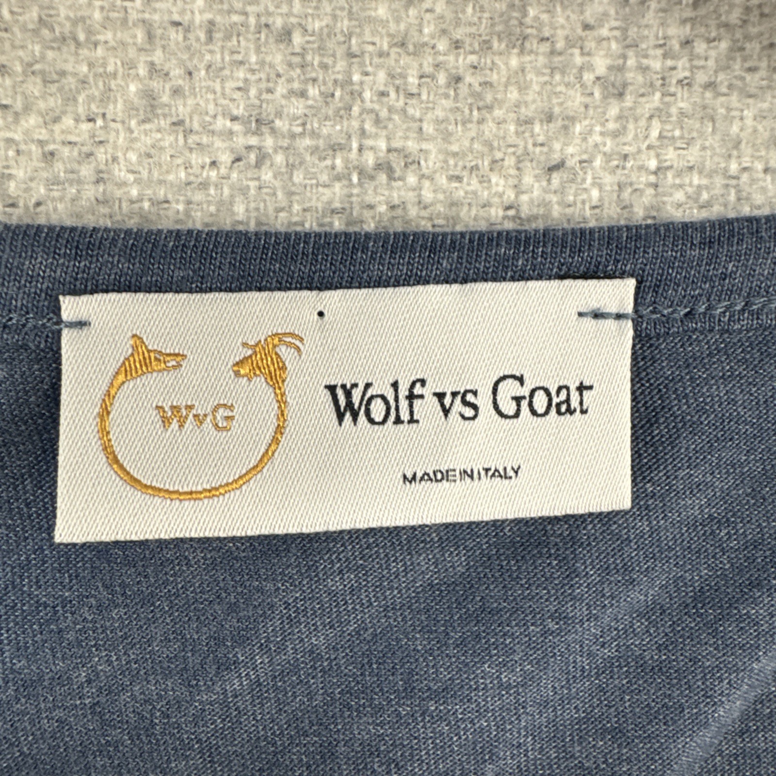 Wolf vs Goat Bamboo Tank Top Shirt Mens XXS 2XS Blue Sleeveless Soft Basic Italy gallery