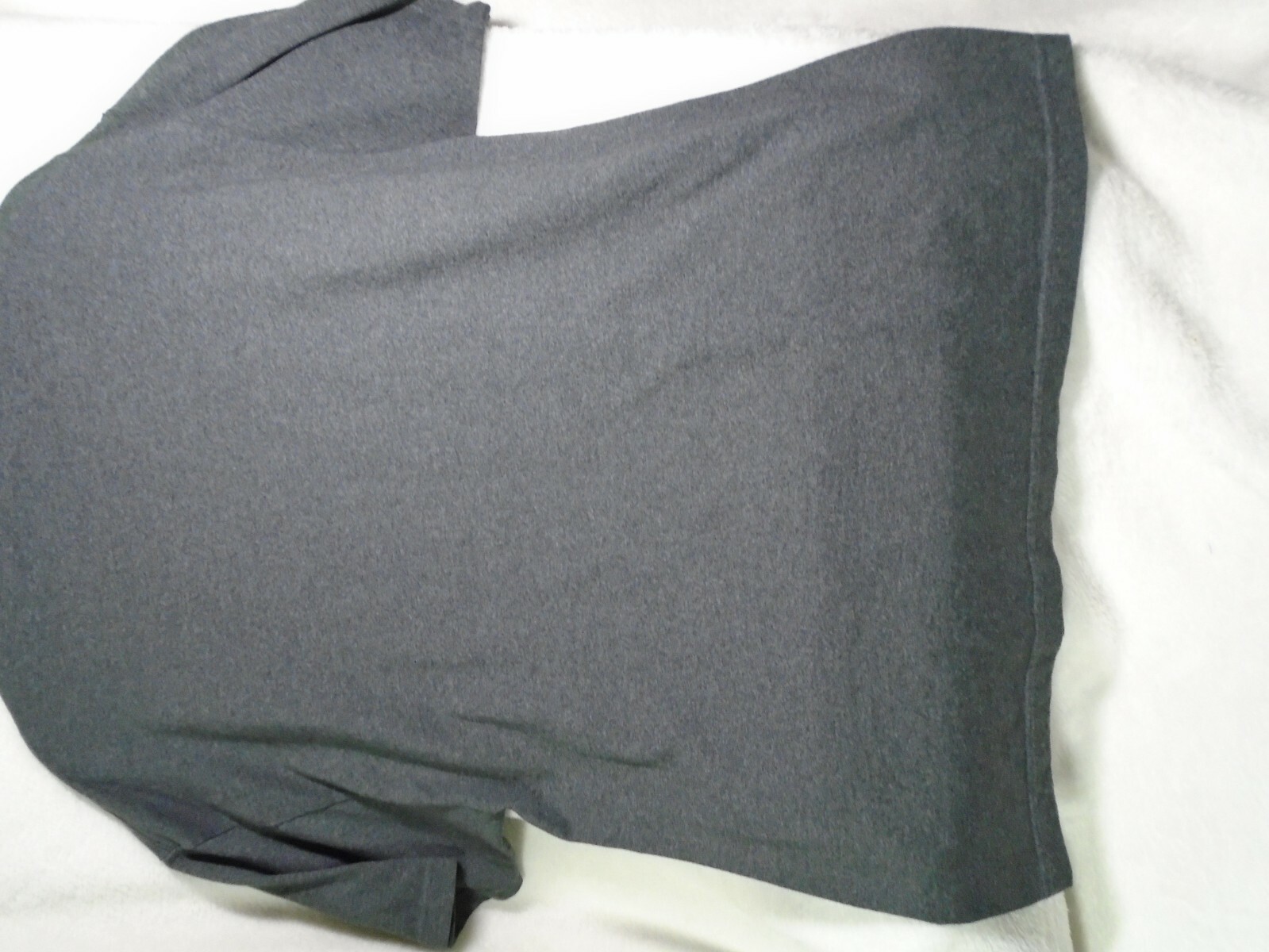 'GIVE BLOOD" Men's Sz XL T-Shirt Gray w/white Graphics 50%Poly/50%Cotton gallery