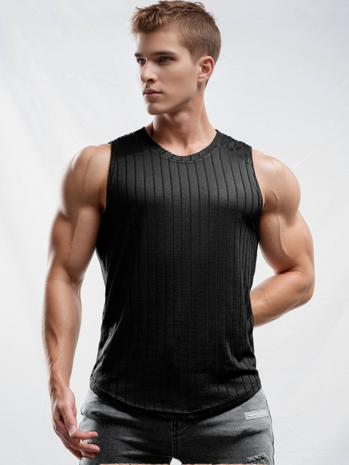 1-4 Pack Summer Gym Muscle Men's Sleeveless T-Shirt Tank Top Solid Color lot gallery
