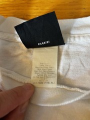 Vintage “The World Revolves Around Mom” T-Shirt Single Stitch OSFA White
