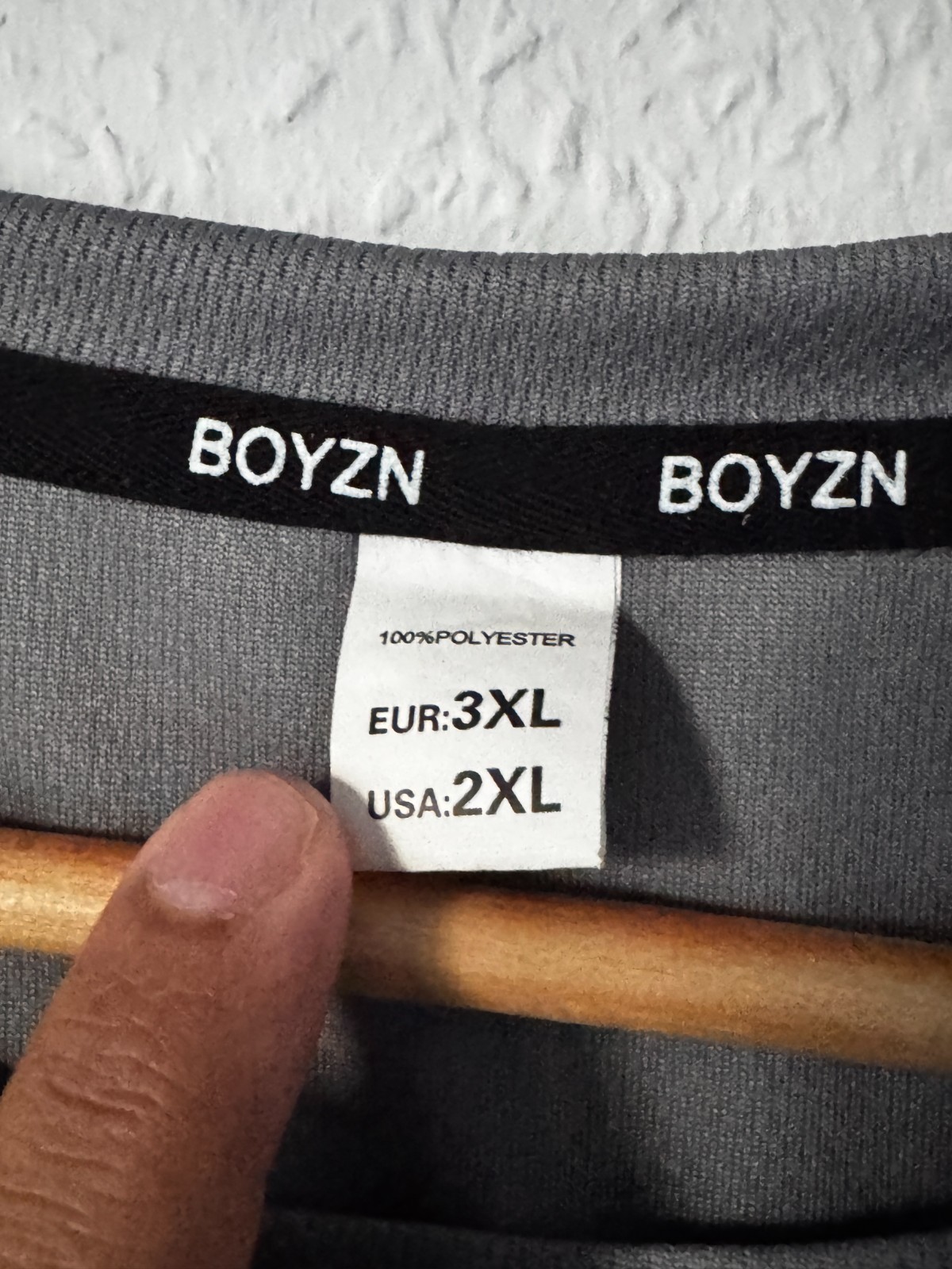 BOYZN Men's Activewear Performance T-Shirt - Charcoal Grey gallery