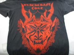 Black Craft Cult Horned Devil Black Graphic Goth T-Shirt Men’s M