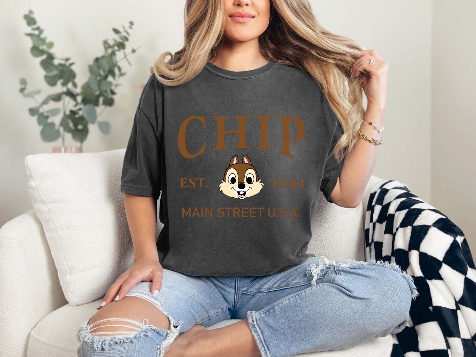 Chip and Dale Sibling Shirts, Disney Chip and Dale Couple Tees, Chip And Dale Ma gallery
