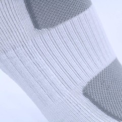 ‘s Athletic Running Cushioned Low Cut Socks, Size 6-9, White/Grey, 6 Pairs
