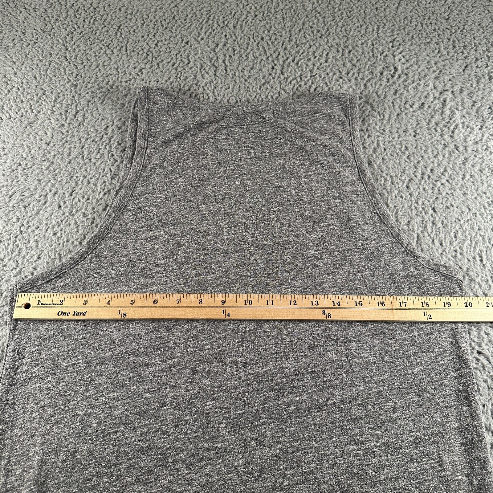 John Elliott + Co Tank Mens L Gray Jersey Lightweight Pocket Scoop Neck USA gallery