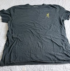 Browning Logo T-Shirt Men’s X-Large Gray Short Sleeve Hunting Outdoor Tee