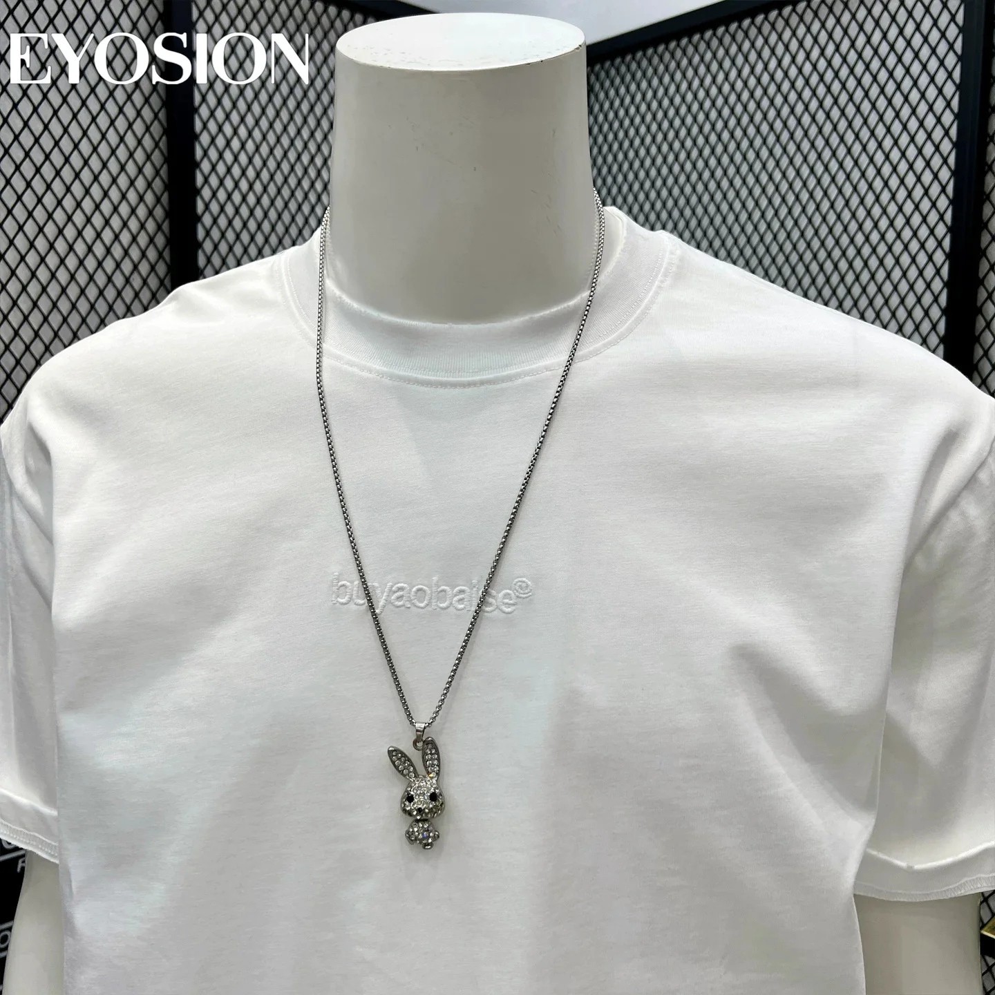 Men High Street Letter Patch Embroidered T-Shirt Rivet Heavy Weight Casual Tee gallery