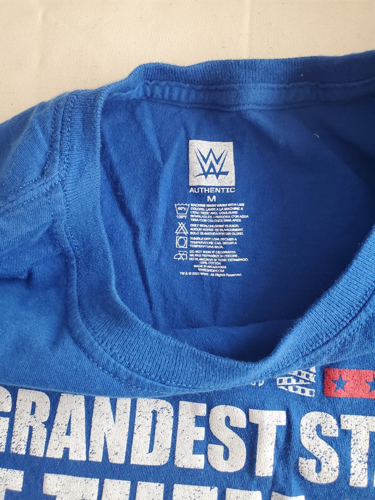 WWE WrestleMania 39 T Shirt John Cena Sofi Stadium LA Official 2023 Medium gallery