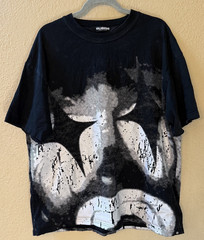Men’s Valabasas Black White Clown Graphic Double Sided Heavyweight T Shirt L