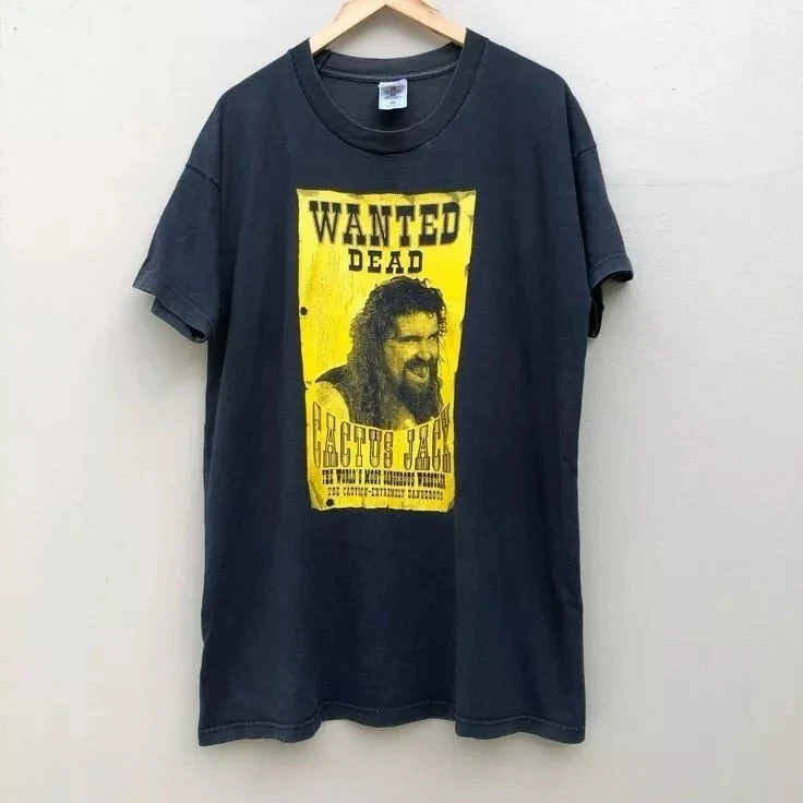 Vintage Wanted cactus jack short sleeve classic black color shirt Reprint S-5XL gallery