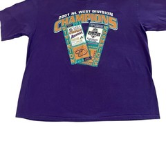 Vintage Arizona Diamondbacks NL West Division Champions T-Shirt 2001 Size XXL