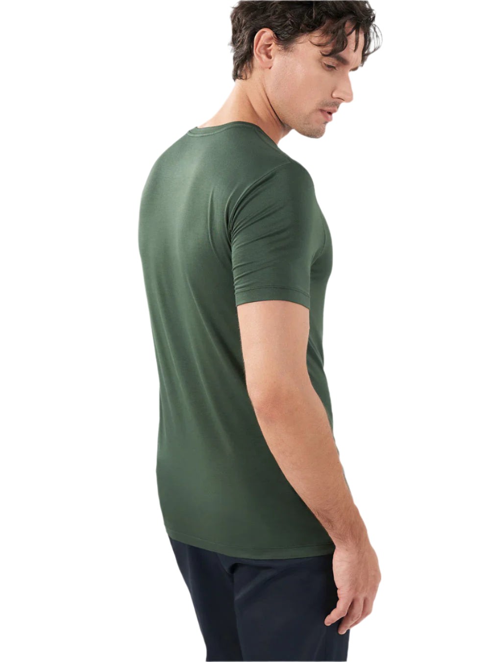 Men's Bamboo Rayon Crewneck Moisture-Wicking, Stretchy Undershirts – 3 Pack gallery