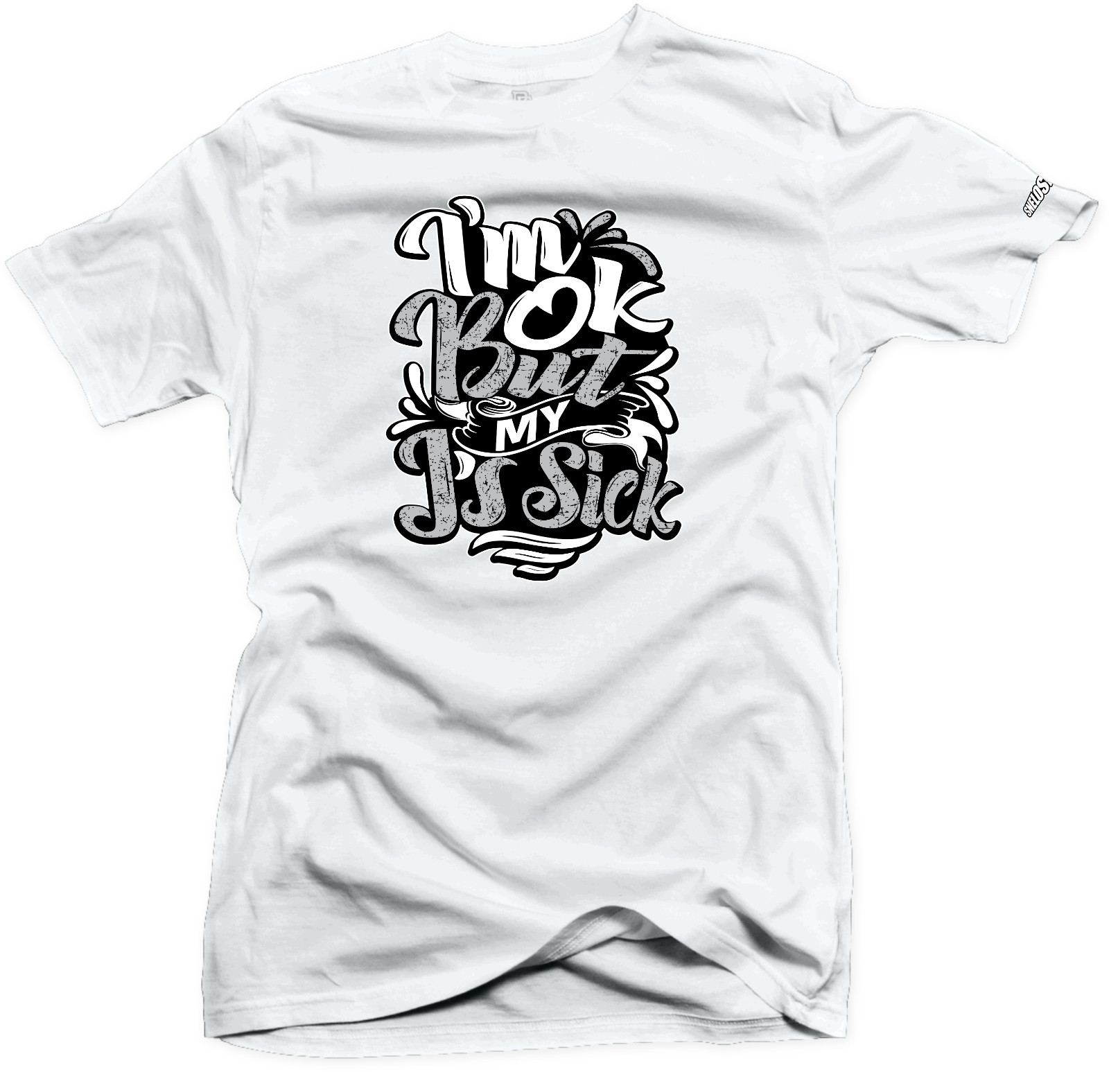 Shirt To Match Jordan 6 Retro Reverse Oreo-Sick Js Gray. White Tees gallery